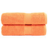 vidaXL Премиум кърпи за душ SOLUND 2 бр оранжеви 70x140 см 600 gsm