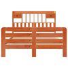 vidaXL Легло с етажерка за книги, без матрак, 150x200 см, бор масив