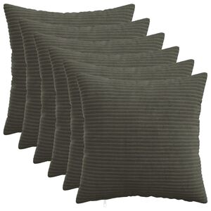 vidaXL Калъфка за възглавница 6 pcs HEERLEN Антрацит 30 x 30 cm