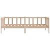vidaXL Дневно легло, борово дърво масив, 90x200 см