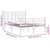 vidaXL Рамка за легло с табла Small Double масивна дървесина