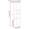 vidaXL Шкаф за книги Artisan Oak 36x30x114 cm Инженерна дървесина