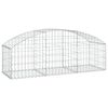 vidaXL Дъговидна габионна кошница 150x50x40/60 см поцинковано желязо