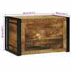vidaXL Кутия за съхранение 80 x 50 x 50 см Грубо мангово дърво