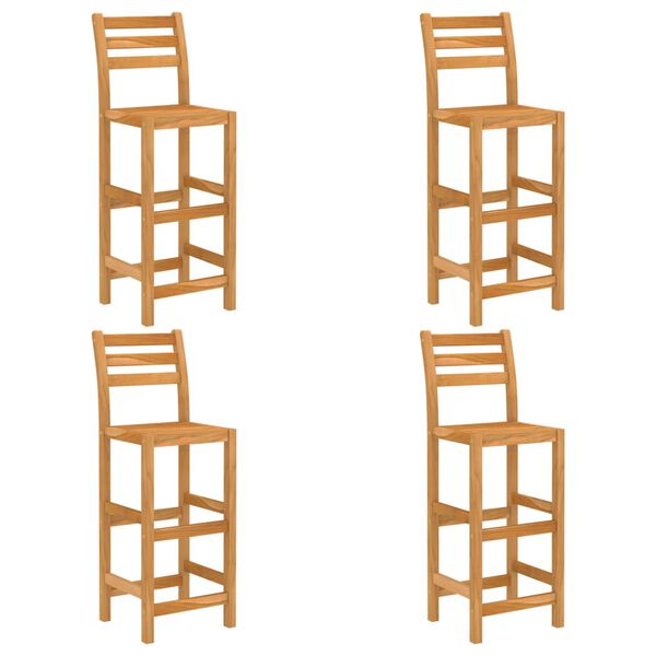 vidaXL Градински бар комплект, 5 части, акациево дърво масив