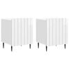 vidaXL Нощен шкаф 2 pcs Бял гланц 43 x 34,5 x 52 см
