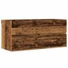 vidaXL Долен шкаф за мивка, старо дърво, 100x38,5x45см инженерно дърво