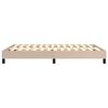 vidaXL Рамка за легло с пружини, капучино, 140x200 см, изкуствена кожа