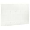 vidaXL Параван за стая, 6 панела, бял, 240x180 cм, стомана
