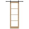 vidaXL Преплъзваща се врата ORKDAL Естествен 78 x 232 см