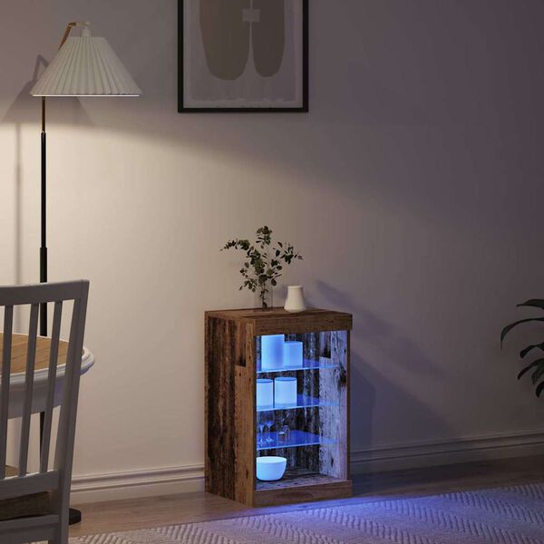 vidaXL Служебен шкаф Старо дърво 41 x 37 x 67 см Инженерно дърво