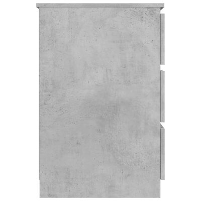 vidaXL Писалище, бетонно сиво, 140x50x77 см, ПДЧ