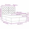 vidaXL Легло с пружинирана основа Тъмен сив 200 x 140 cm Полиестер