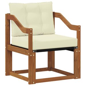 vidaXL Комплект дивани за открито Солидно акациево дърво и текстилена