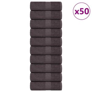vidaXL Кърпи за пране FROGN 50 бр. Антрацит 30x30 см 360 г/м&sup2;