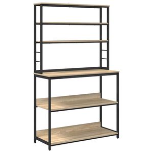 vidaXL Кухненски рафт 5 нива 100 x 40 x 168 см Инженерна дървесина