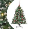 vidaXL С изкуствено коледно дърво Зелен 120 cm