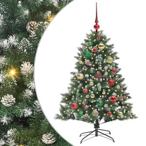vidaXL С изкуствено коледно дърво Зелен 120 cm