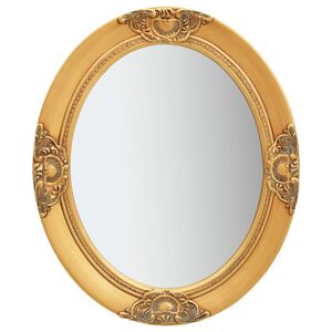 vidaXL Стенно огледало, бароков стил, 50x60 см, златисто
