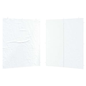 vidaXL Стена на палатка за парти 2 бр. 200 x 195 см Бяло
