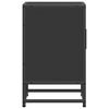 vidaXLL Нощно шкафче черно 40x31x50 cm Изработена дървесина и метал