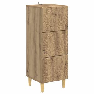 vidaXL Чекмеджетен шкаф 33 x 34,5 x 90 см Инженерна дървесина
