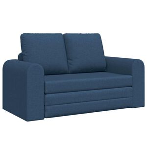 vidaXL Диван легло Синьо 148 x 71 x 83 см текстил