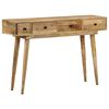 vidaXL Конзолна маса, 118x30x77 см, мангово дърво масив