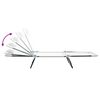 vidaXL Сгъваем шезлонг 2 pcs Крем 182 x 55 x 85,5 см Textilene