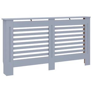 vidaXL Параван за радиатор, антрацит, 152x19x81,5 см, МДФ