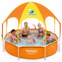 Bestway Надземен басейн за деца Steel Pro UV Careful, 244x51 см