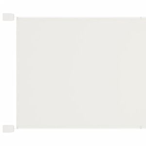 vidaXL Вертикален сенник, бял, 140x1200 см, оксфорд плат