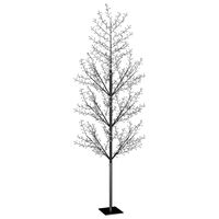 vidaXL Коледно дърво, 1200 LED топло бeли, разцъфнала череша, 400 см