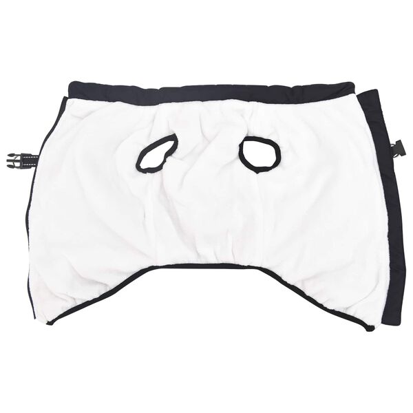 vidaXL Кучешко палто Морски син L44 Флийс и полиестер