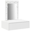 vidaXL Тоалетка Бяло 60 x 40 x 70 см Инженерна дървесина
