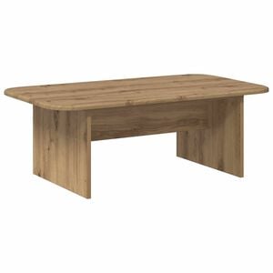 vidaXL Масичка за кафе Дъб 93 x 53 x 33 см Инженерна дървесина