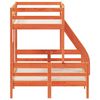 vidaXL Двуетажно легло, 90x200/120x200 см, восъчнокафяво, бор масив