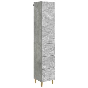 vidaXL Комплект шкафове 2 pcs Бетонно сиво 33 x 34,5 x 90 см