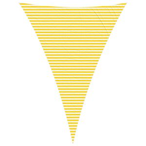 vidaXL Слънчево платно за сянка Жълт и бял 5 x 7 x 7 m