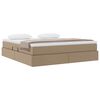 vidaXL Легло с място за съхранение и матрак Капучино 180 x 200 cm