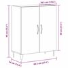 vidaXL Служебен шкаф Черния дъб 69,5 x 34 x 90 см Инженерно дърво