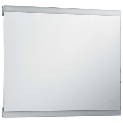 vidaXL Стенно LED огледало за баня с тъч сензор 60x50 см