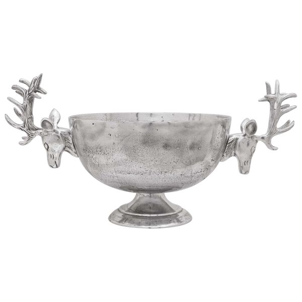 vidaXL Чаша Сребрист 62 x 35 x 33 см Алуминий