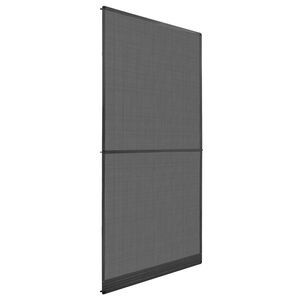 vidaXL Мрежа против насекоми с панта Антрацит и черен 100 x 215 cm