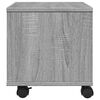 vidaXL Стойка за принтер с колелца, сив сонома, 41x32x34,5 см