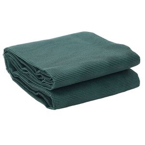 vidaXL Килим за палатка, зелен, 4x2 м