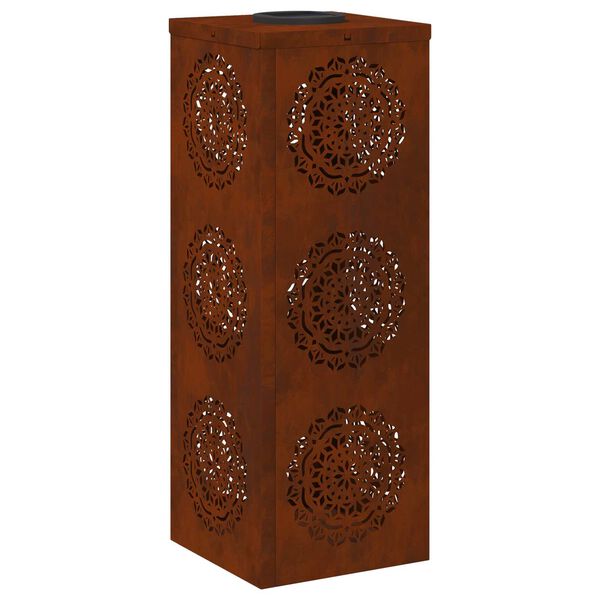 vidaXL Соларна LED светлина за пътека 2 pcs Кортен стомана