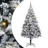 vidaXL С изкуствено коледно дърво с 300 LED светодиода Бяло 240 cm