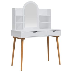 vidaXL Комплект тоалетно шкафче FAUSKE 4 бр. Бяло 100 x 50 x 143 см