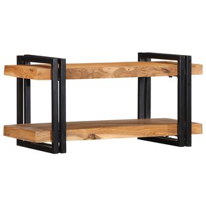vidaXL Стенен рафт 70x33x35 cm Масивна дървесина Акация